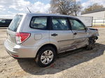 2009 Subaru Forester 2.5x Silver vin: JF2SH61659H703035