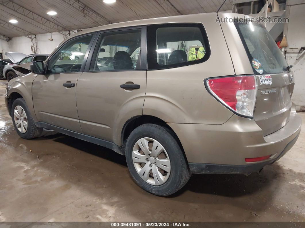 2009 Subaru Forester 2.5x Beige vin: JF2SH61659H762179