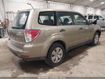 2009 Subaru Forester 2.5x Beige vin: JF2SH61659H762179