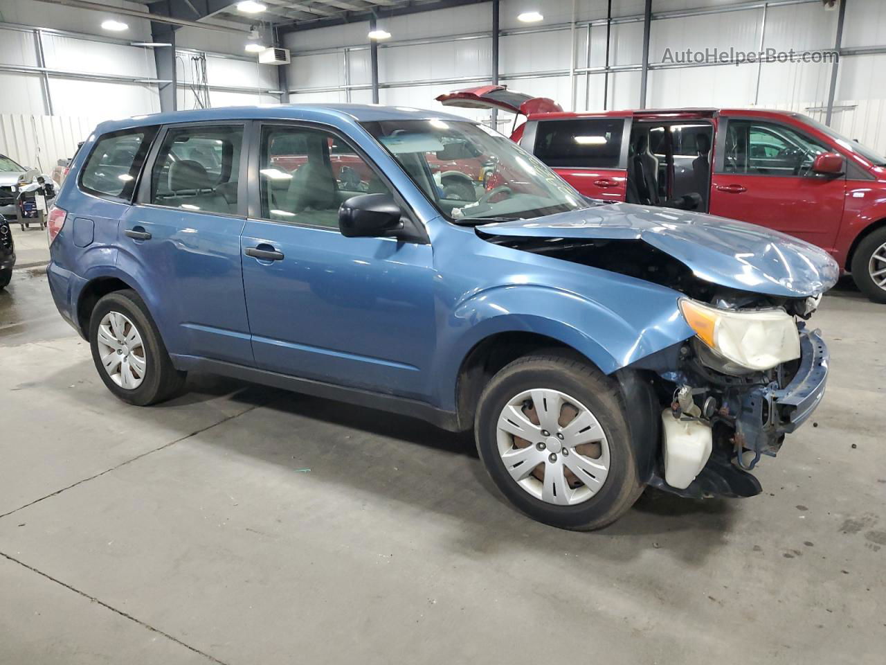 2009 Subaru Forester 2.5x Синий vin: JF2SH61659H795649