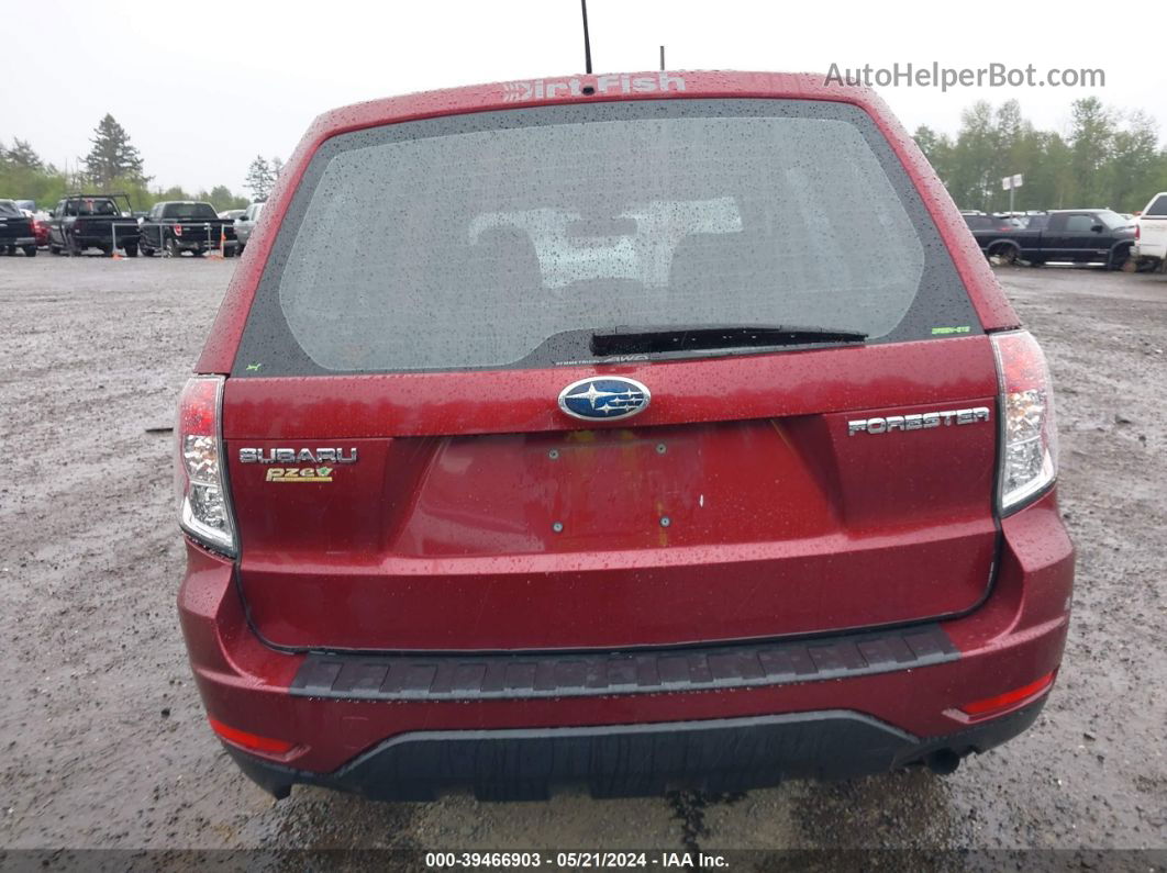 2009 Subaru Forester 2.5x Красный vin: JF2SH61669H719180