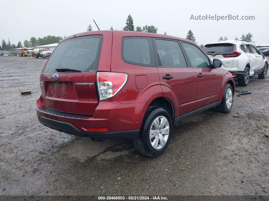 2009 Subaru Forester 2.5x Красный vin: JF2SH61669H719180