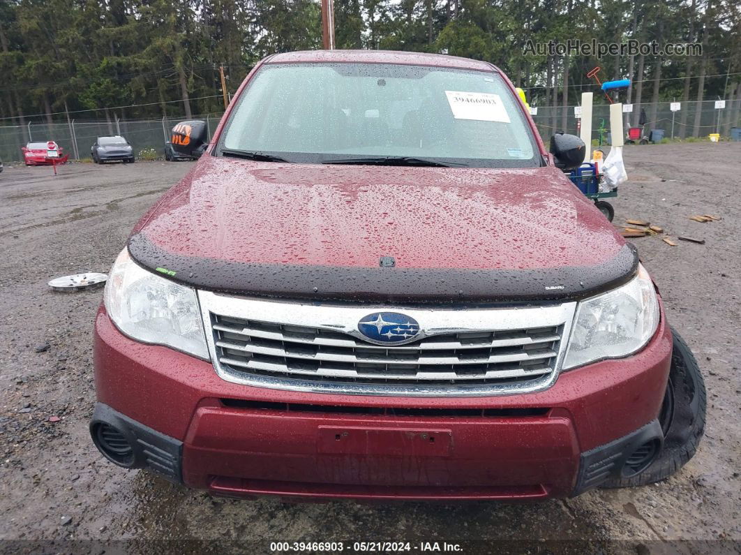 2009 Subaru Forester 2.5x Red vin: JF2SH61669H719180