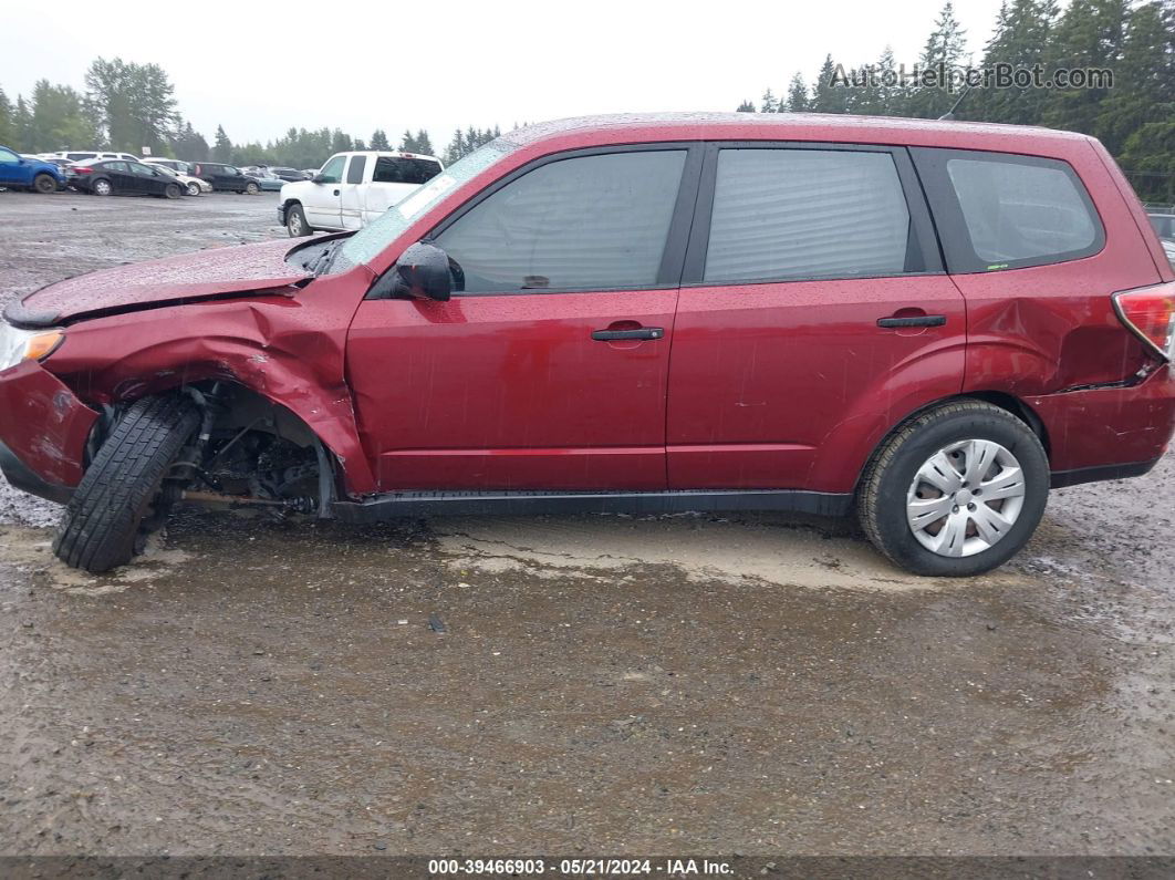 2009 Subaru Forester 2.5x Red vin: JF2SH61669H719180