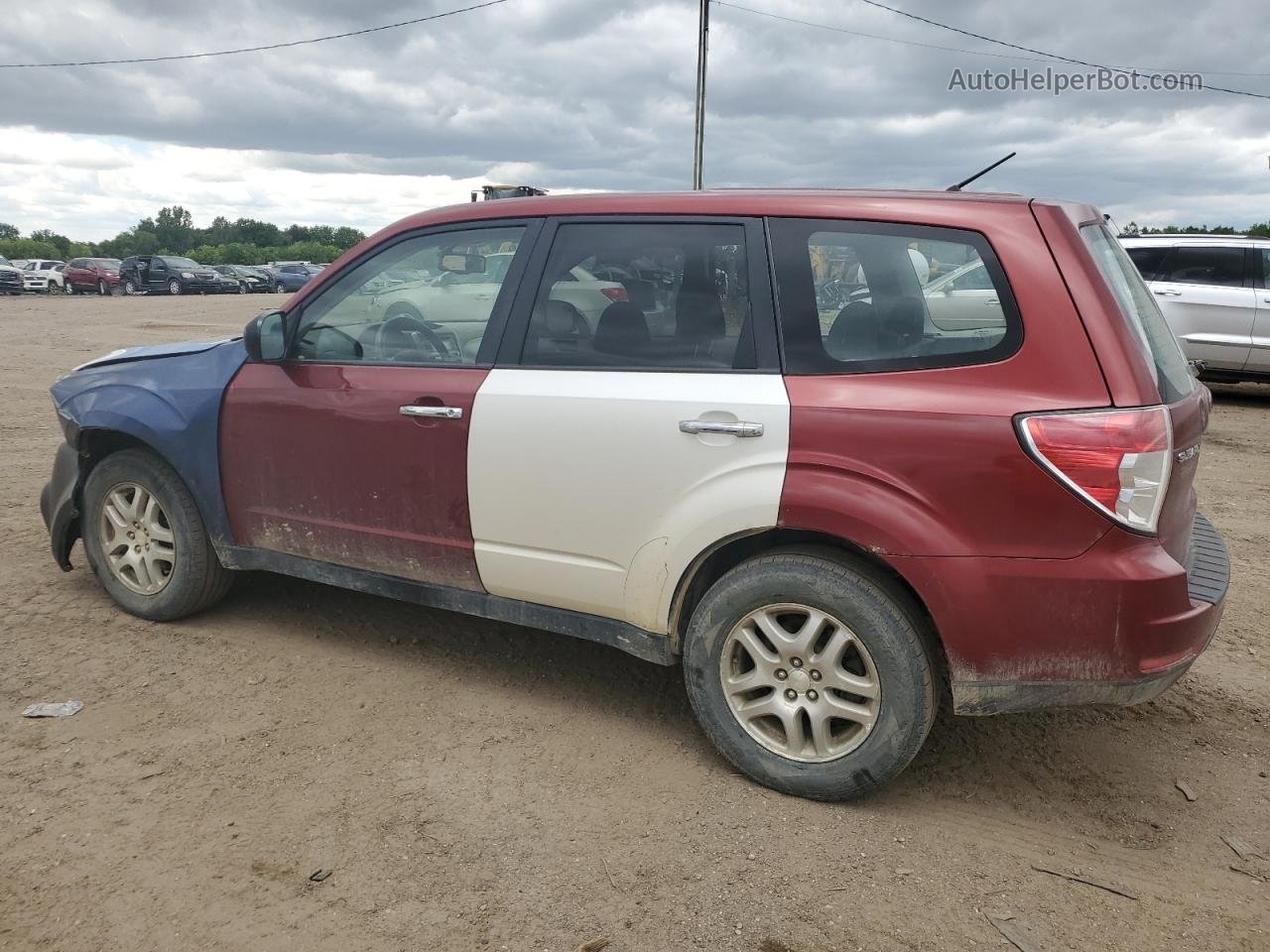 2009 Subaru Forester 2.5x Red vin: JF2SH61669H729109
