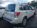 2009 Subaru Forester 2.5x White vin: JF2SH61669H748162