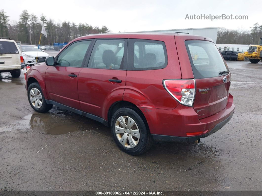 2009 Subaru Forester 2.5x Burgundy vin: JF2SH61669H775278