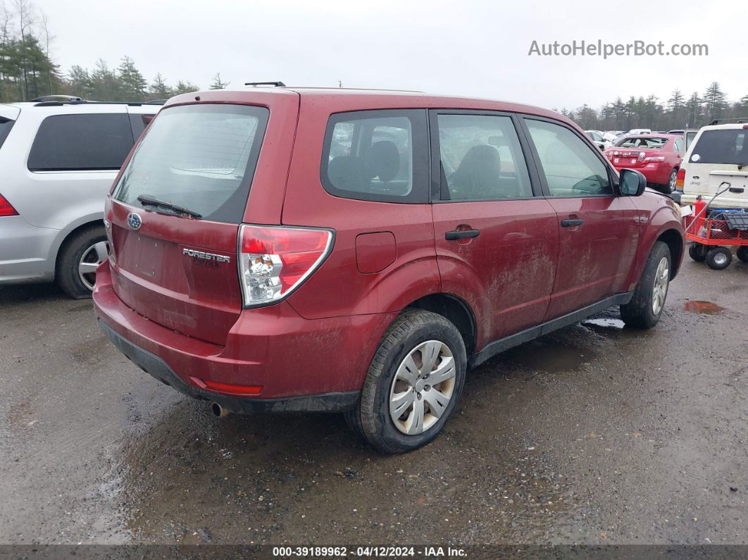 2009 Subaru Forester 2.5x Burgundy vin: JF2SH61669H775278