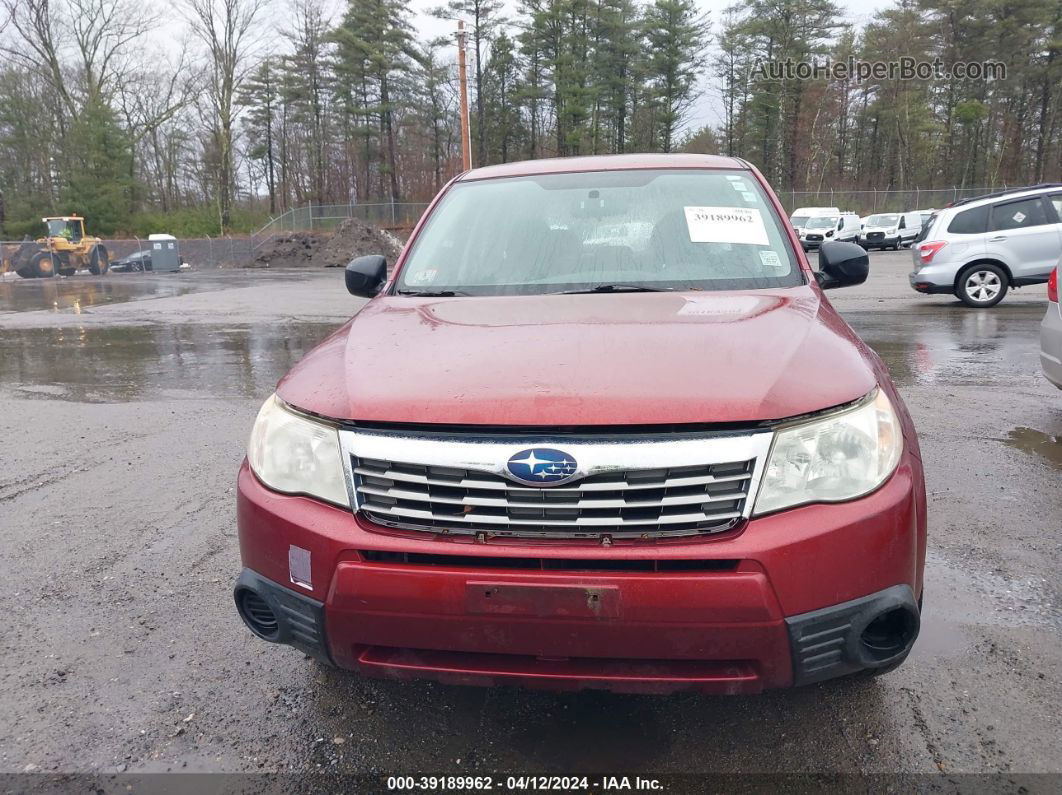 2009 Subaru Forester 2.5x Burgundy vin: JF2SH61669H775278