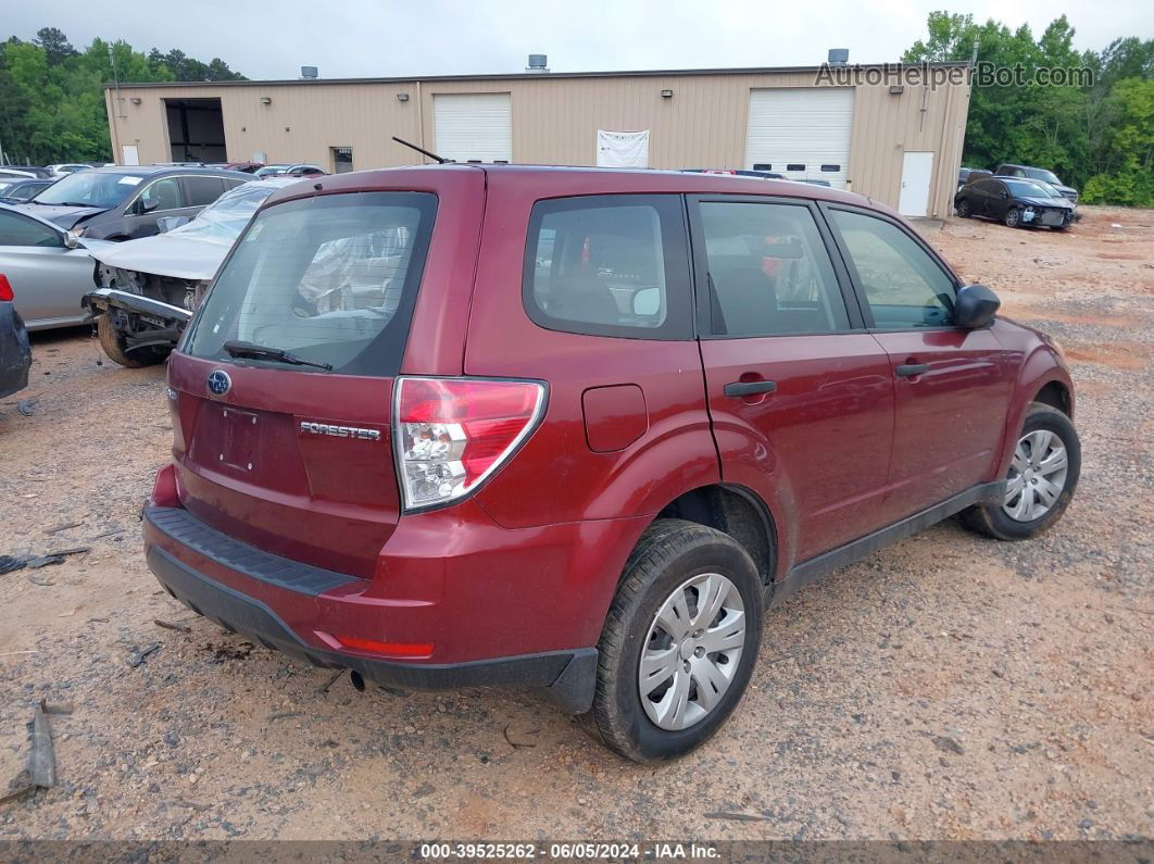 2009 Subaru Forester 2.5x Red vin: JF2SH61669H790556