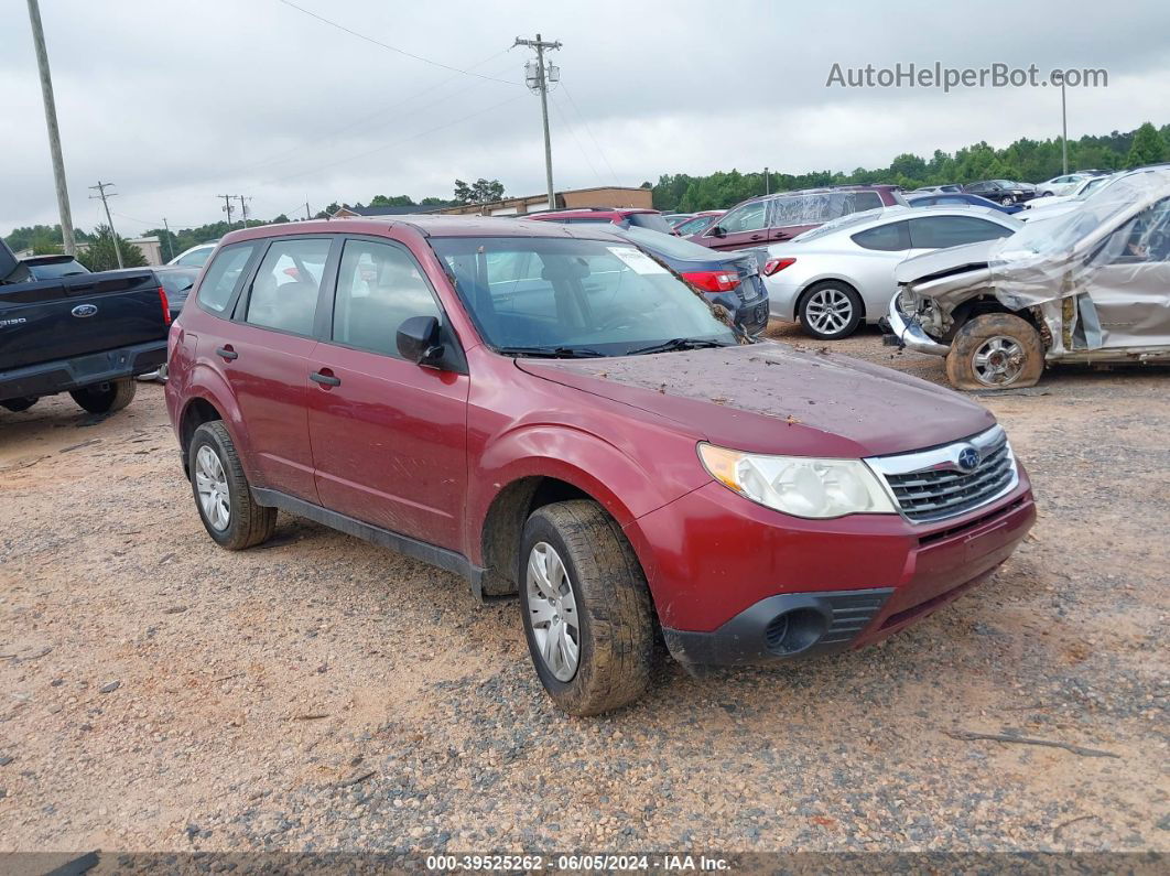 2009 Subaru Forester 2.5x Red vin: JF2SH61669H790556