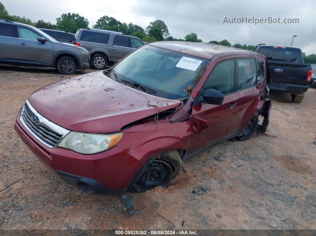 2009 Subaru Forester 2.5x Red vin: JF2SH61669H790556