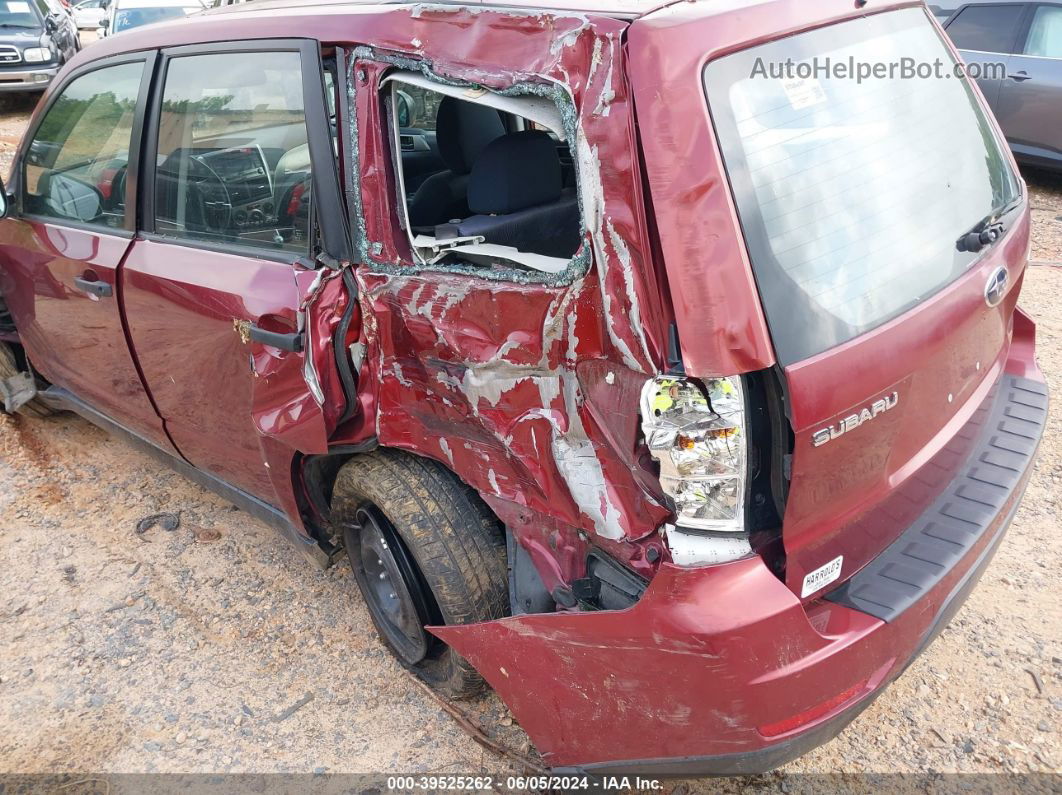 2009 Subaru Forester 2.5x Red vin: JF2SH61669H790556