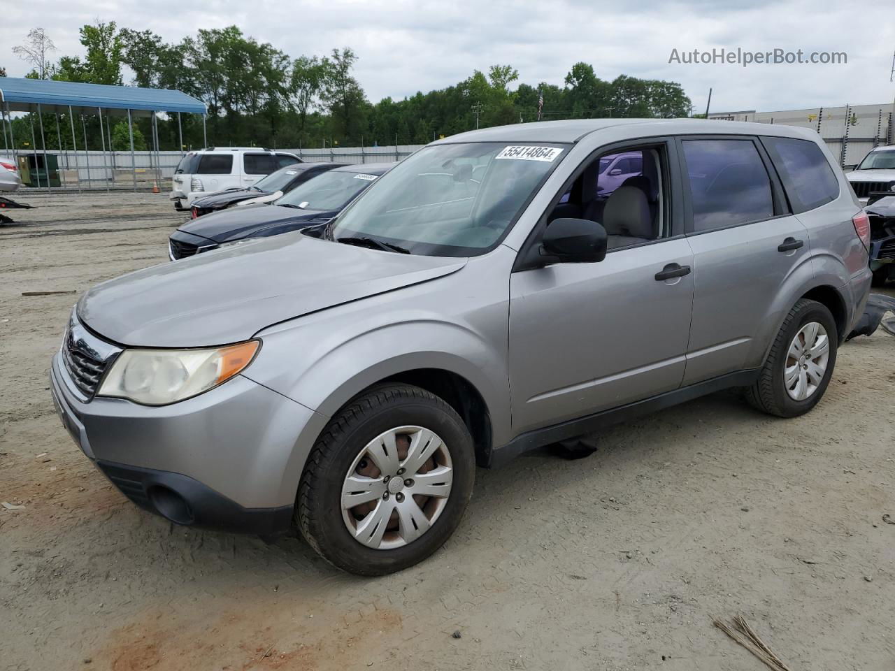 2009 Subaru Forester 2.5x Silver vin: JF2SH61669H796065