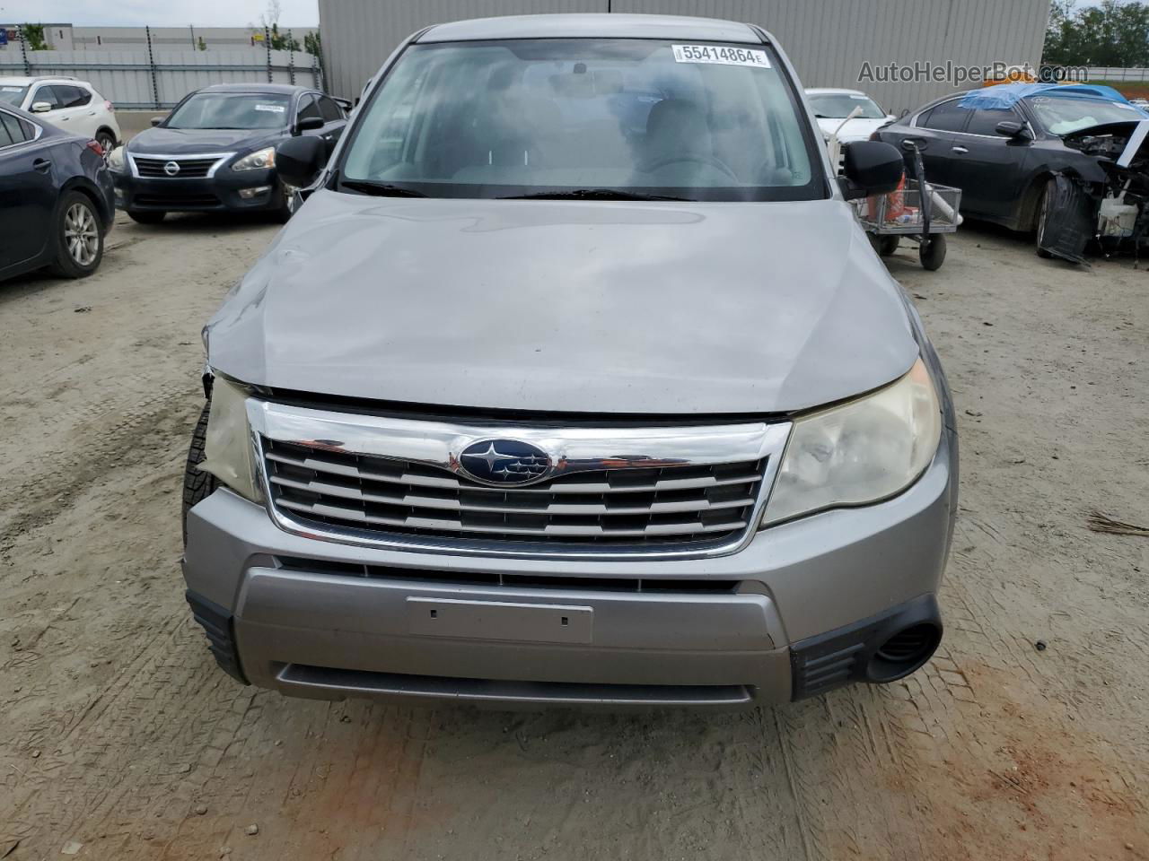 2009 Subaru Forester 2.5x Silver vin: JF2SH61669H796065