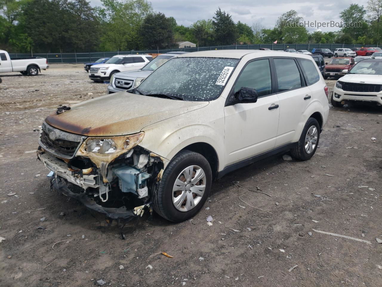 2009 Subaru Forester 2.5x Белый vin: JF2SH61679H750874