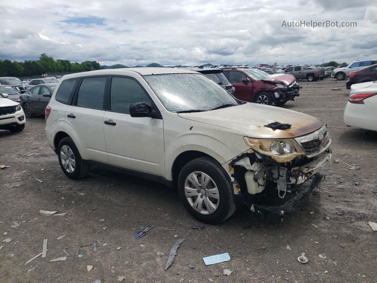 2009 Subaru Forester 2.5x Белый vin: JF2SH61679H750874