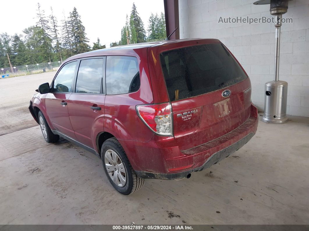 2009 Subaru Forester 2.5x Red vin: JF2SH61679H792753