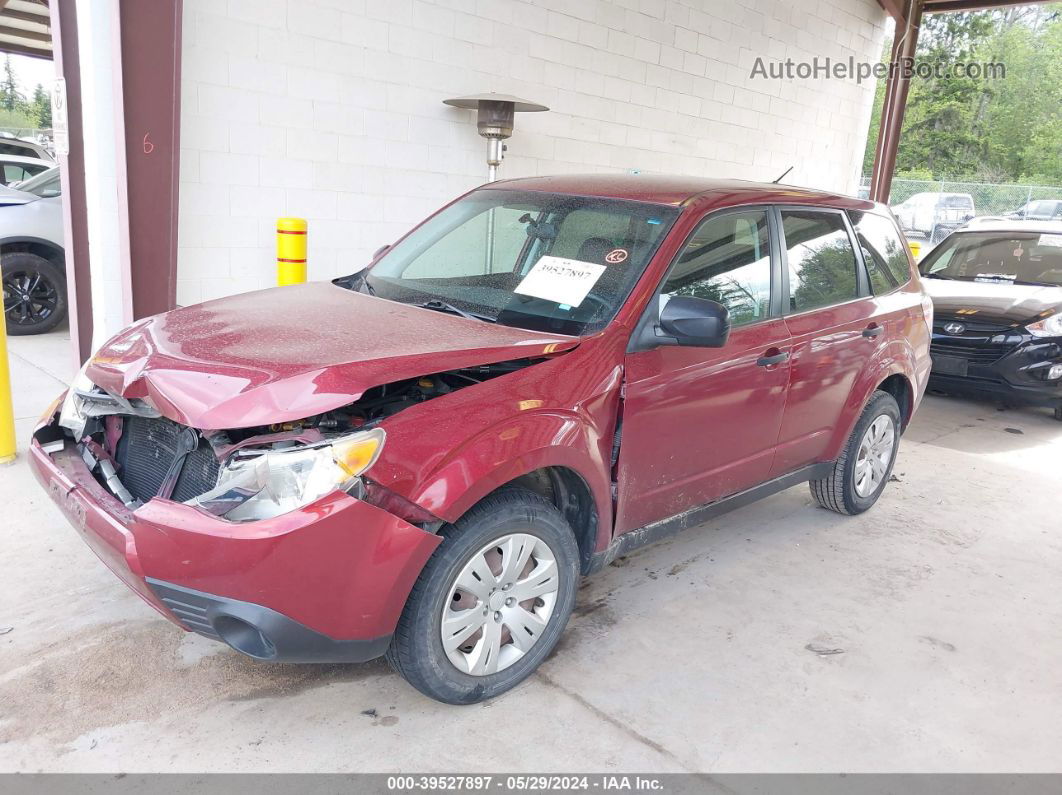 2009 Subaru Forester 2.5x Red vin: JF2SH61679H792753