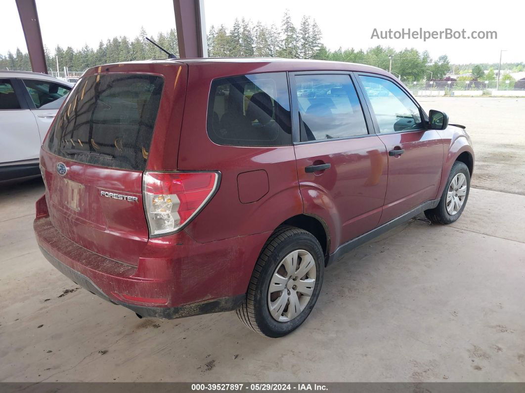 2009 Subaru Forester 2.5x Red vin: JF2SH61679H792753