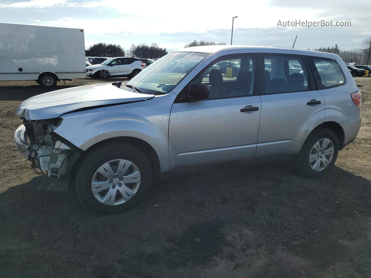 2009 Subaru Forester 2.5x Silver vin: JF2SH61679H793644