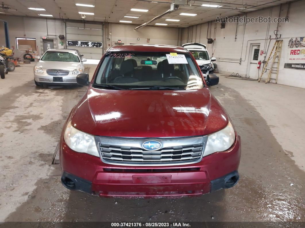 2009 Subaru Forester X Maroon vin: JF2SH61689G787986