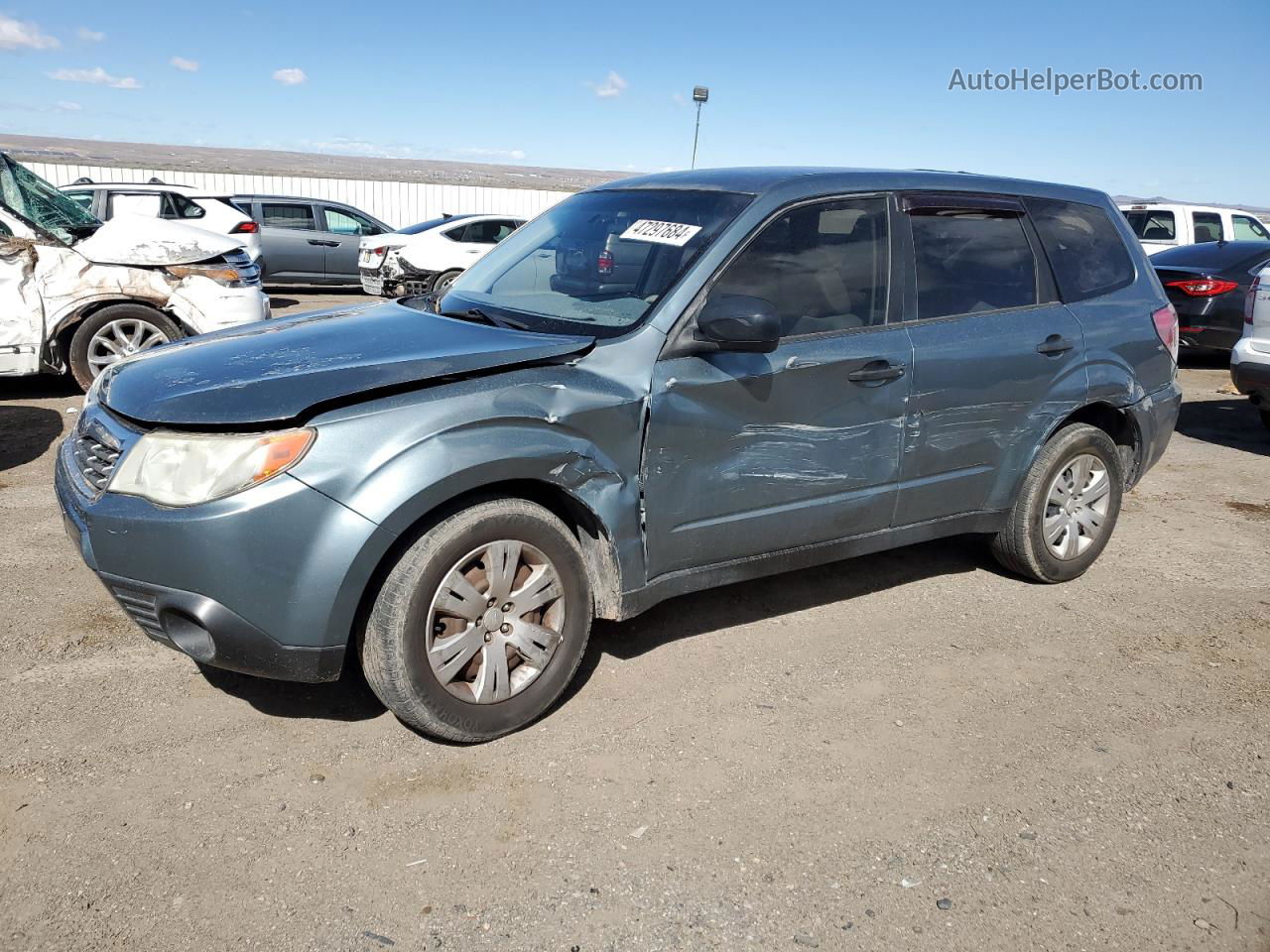 2009 Subaru Forester 2.5x Green vin: JF2SH61689H745540