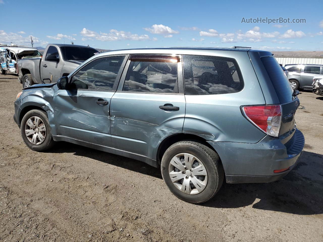 2009 Subaru Forester 2.5x Green vin: JF2SH61689H745540