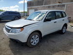 2009 Subaru Forester 2.5x White vin: JF2SH61689H756148