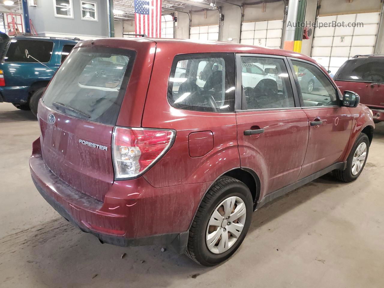 2009 Subaru Forester 2.5x Burgundy vin: JF2SH61689H768722