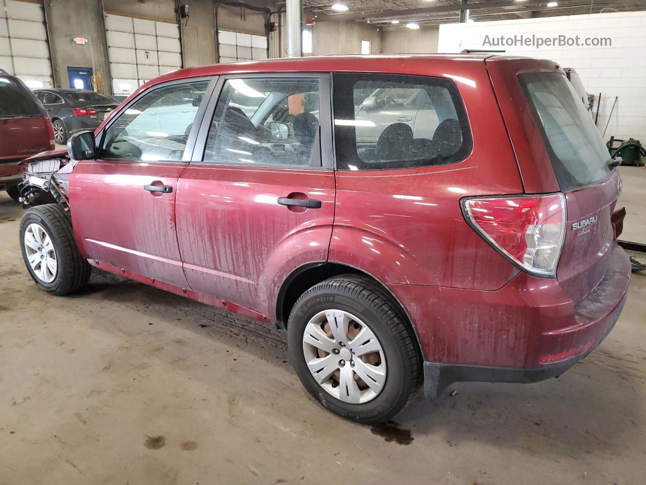 2009 Subaru Forester 2.5x Burgundy vin: JF2SH61689H768722