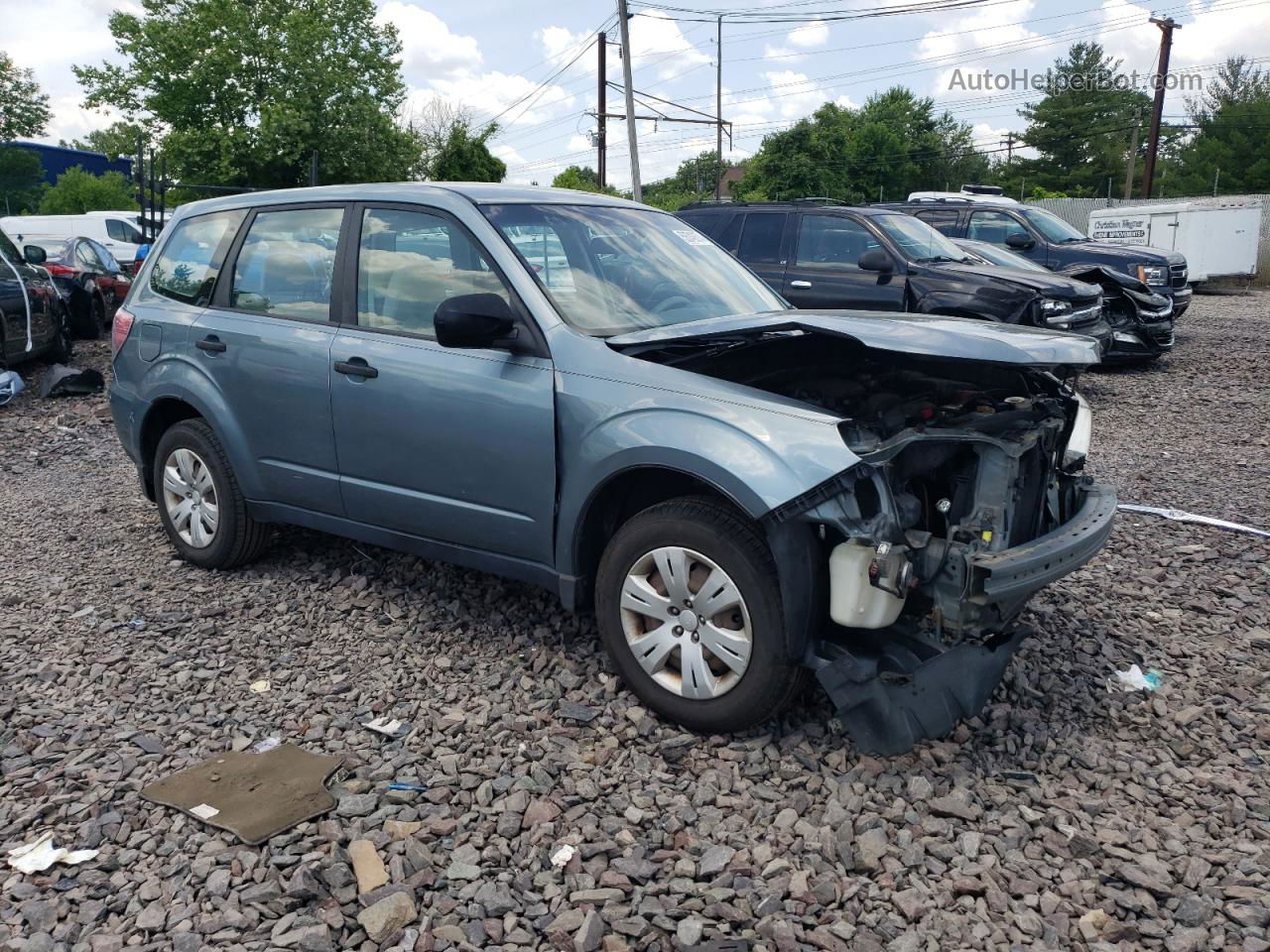 2009 Subaru Forester 2.5x Синий vin: JF2SH61689H782572