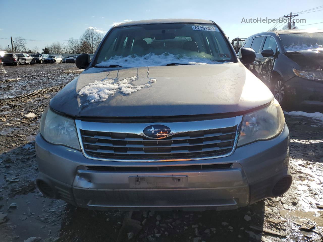 2009 Subaru Forester 2.5x Silver vin: JF2SH61699H717875