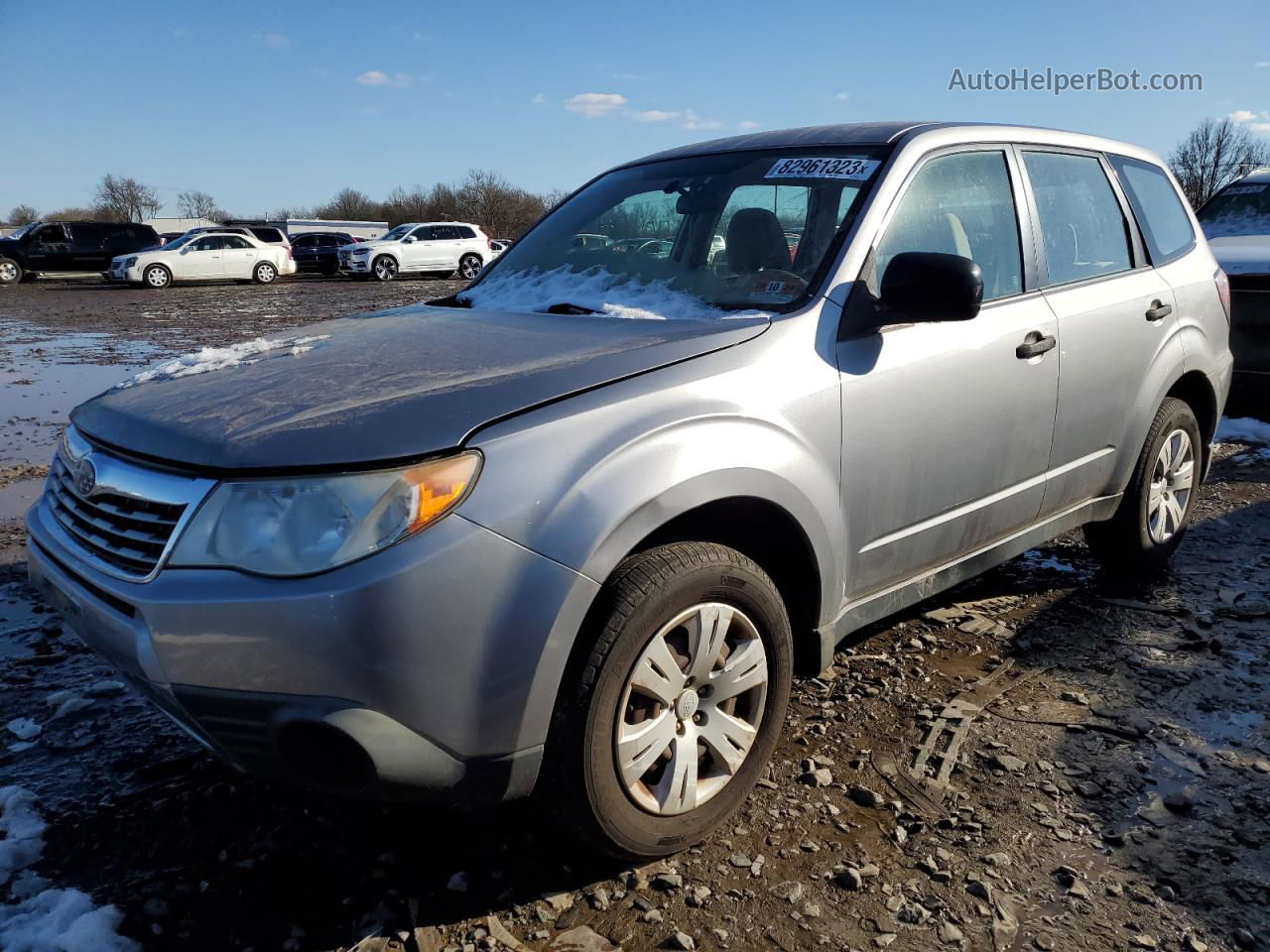 2009 Subaru Forester 2.5x Серебряный vin: JF2SH61699H717875