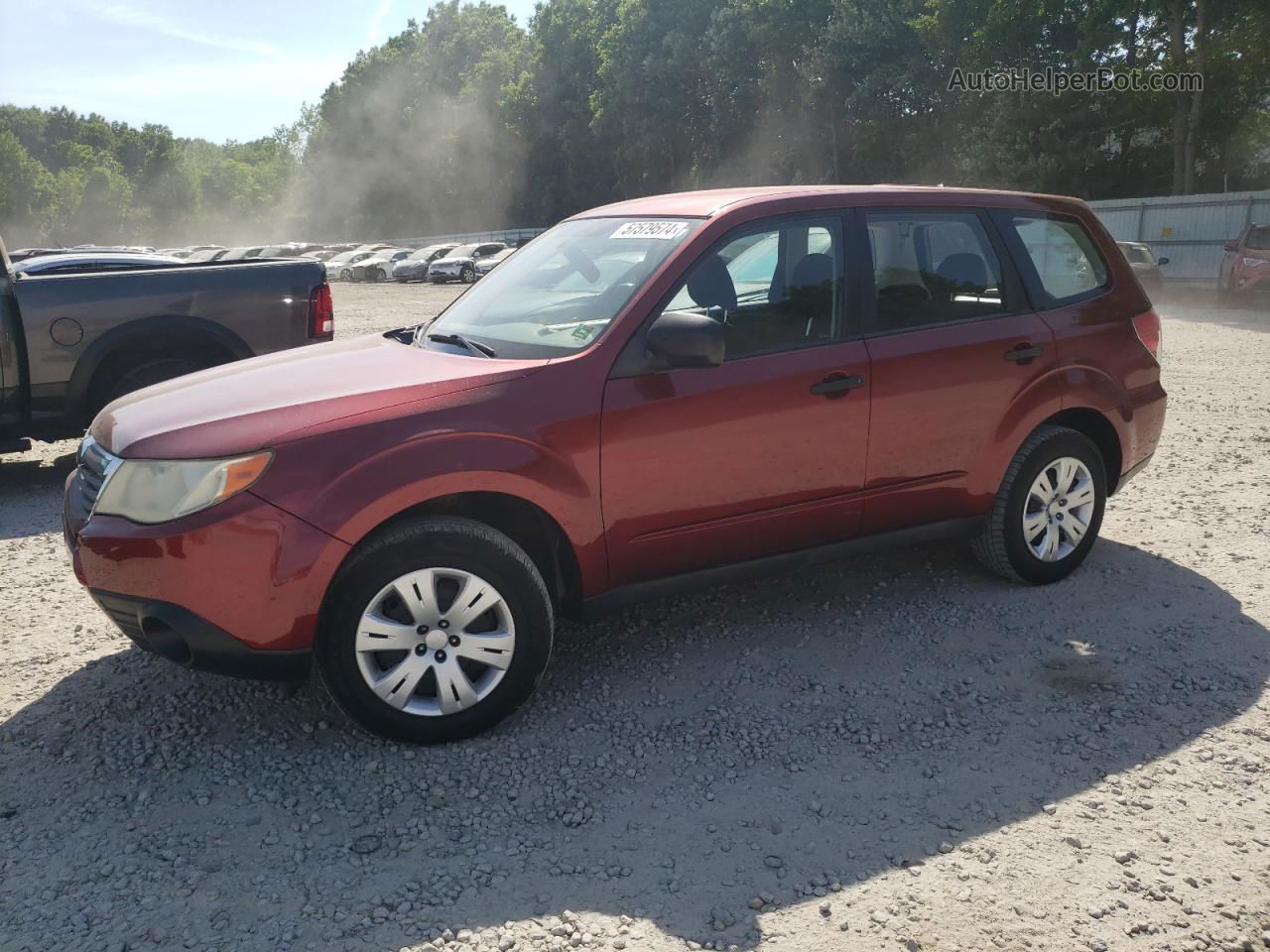 2009 Subaru Forester 2.5x Burgundy vin: JF2SH61699H737771