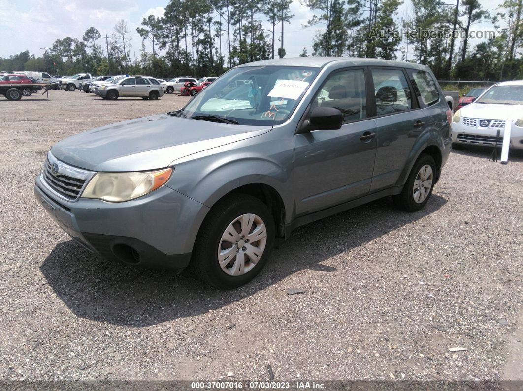 2009 Subaru Forester X Синий vin: JF2SH61699H748074