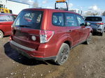 2009 Subaru Forester 2.5x Maroon vin: JF2SH61699H785562