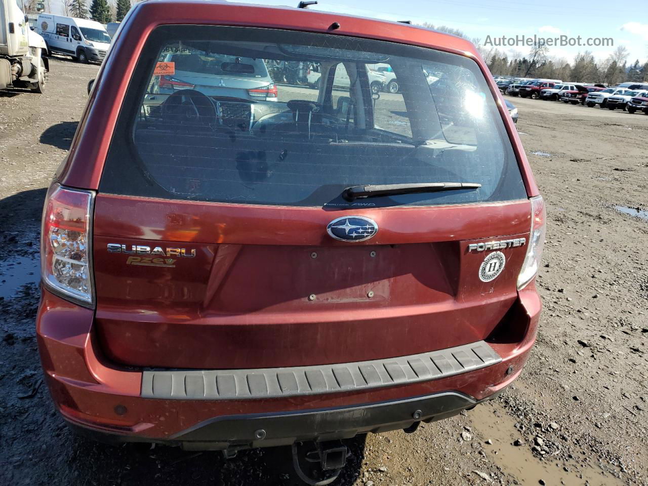 2009 Subaru Forester 2.5x Maroon vin: JF2SH61699H785562