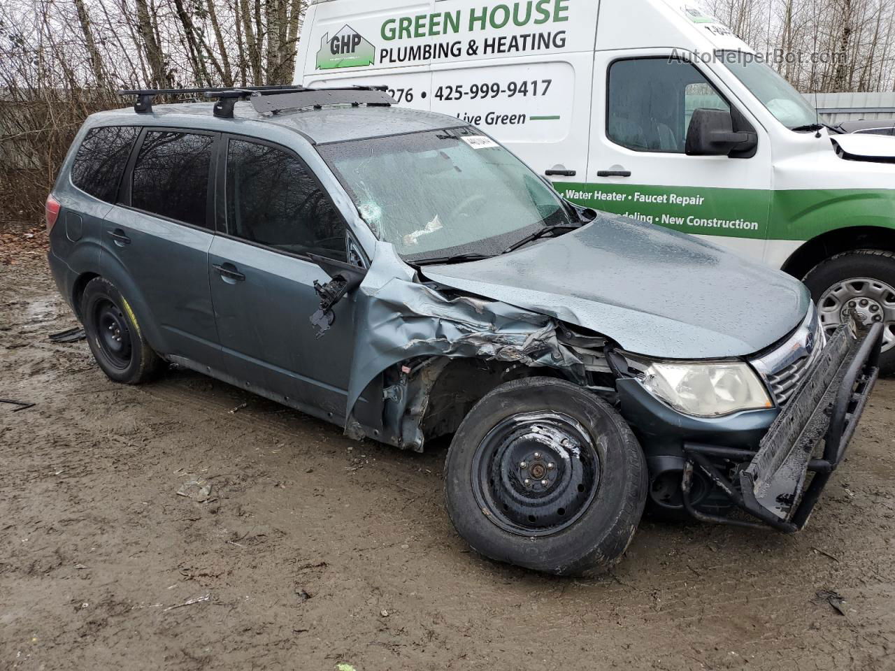 2009 Subaru Forester 2.5x Blue vin: JF2SH616X9G727014