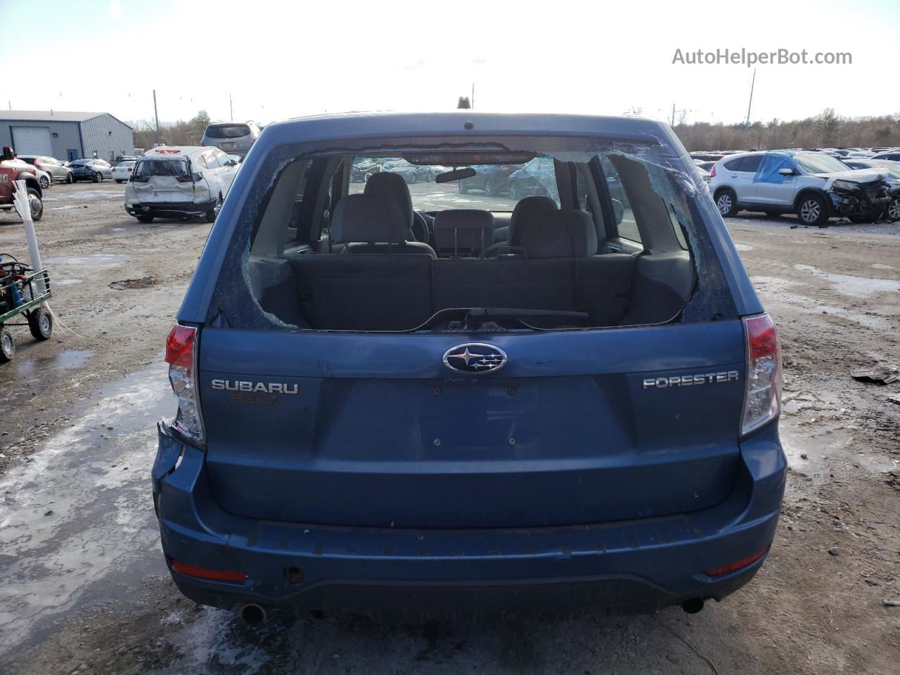 2009 Subaru Forester 2.5x Синий vin: JF2SH616X9H783089