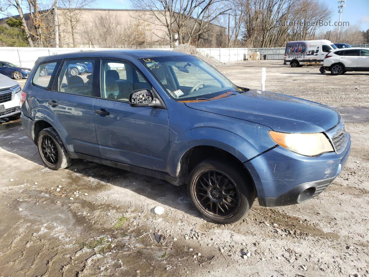 2009 Subaru Forester 2.5x Синий vin: JF2SH616X9H783089