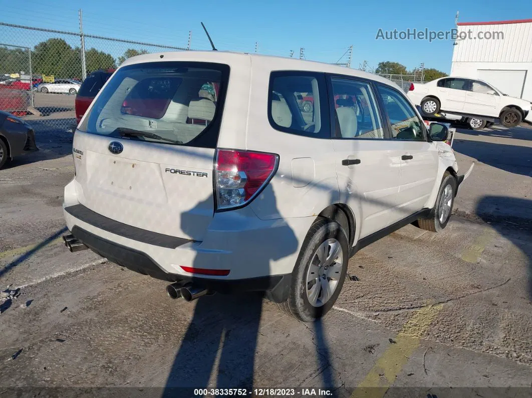 2009 Subaru Forester 2.5x White vin: JF2SH616X9H786400