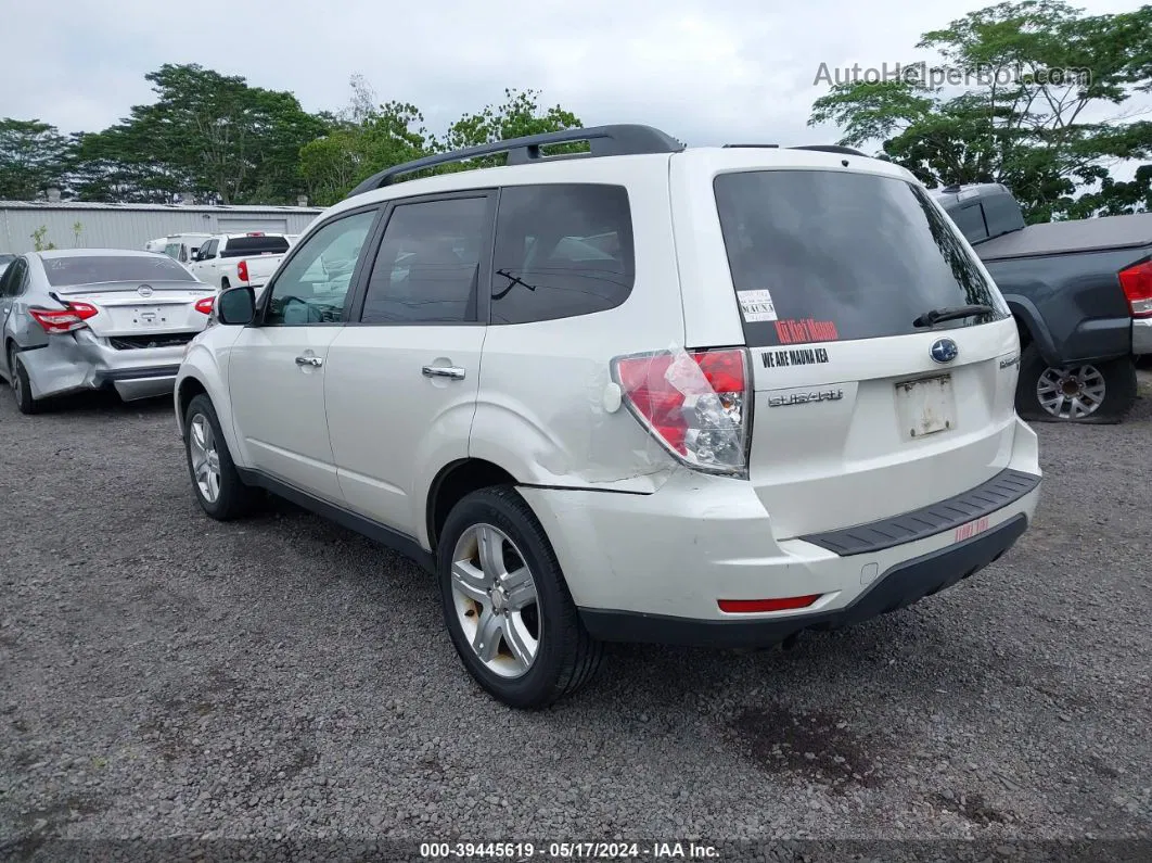 2009 Subaru Forester 2.5x White vin: JF2SH63609H753757