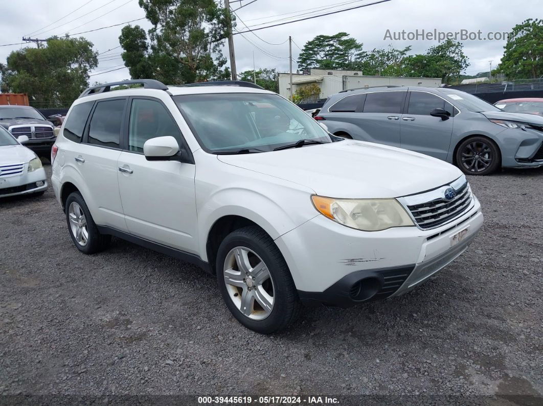 2009 Subaru Forester 2.5x White vin: JF2SH63609H753757