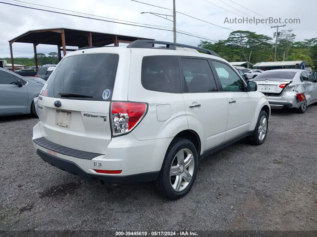 2009 Subaru Forester 2.5x White vin: JF2SH63609H753757