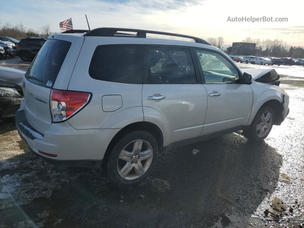 2009 Subaru Forester 2.5x Premium White vin: JF2SH63609H779341