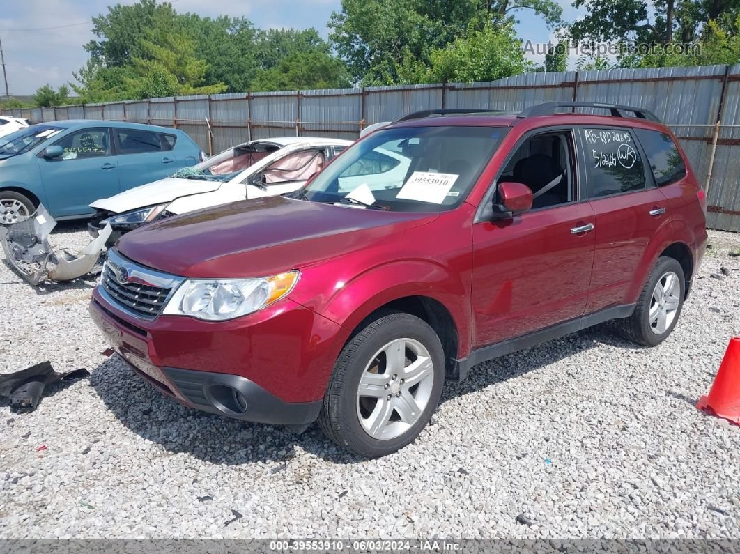 2009 Subaru Forester 2.5x Red vin: JF2SH63619H746915