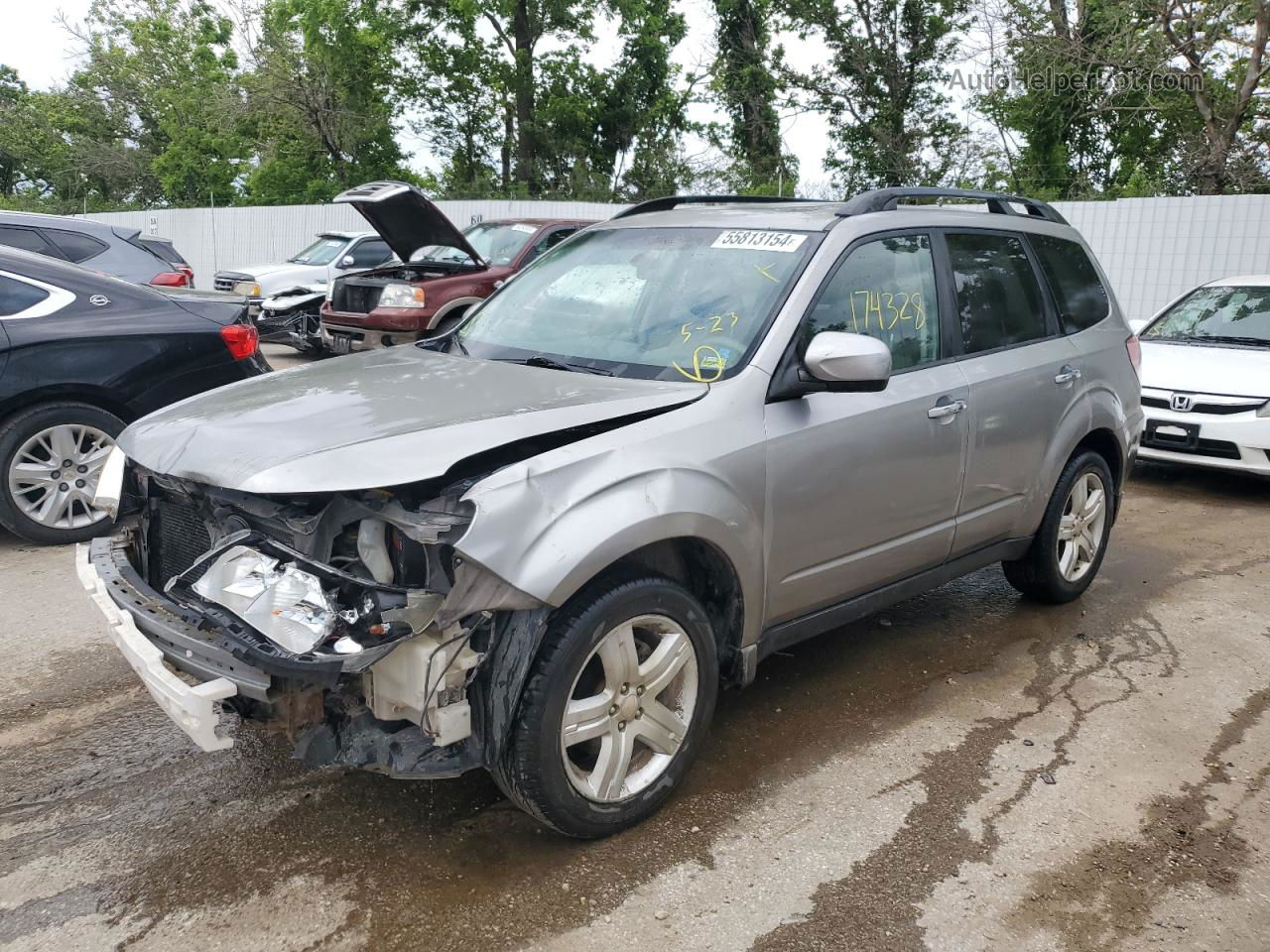 2009 Subaru Forester 2.5x Premium Silver vin: JF2SH63619H751208