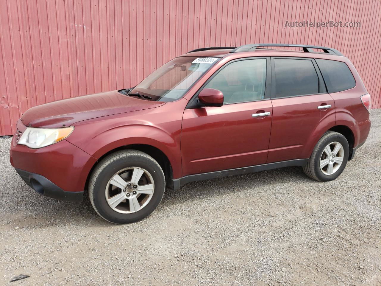 2009 Subaru Forester 2.5x Premium Red vin: JF2SH63619H758868