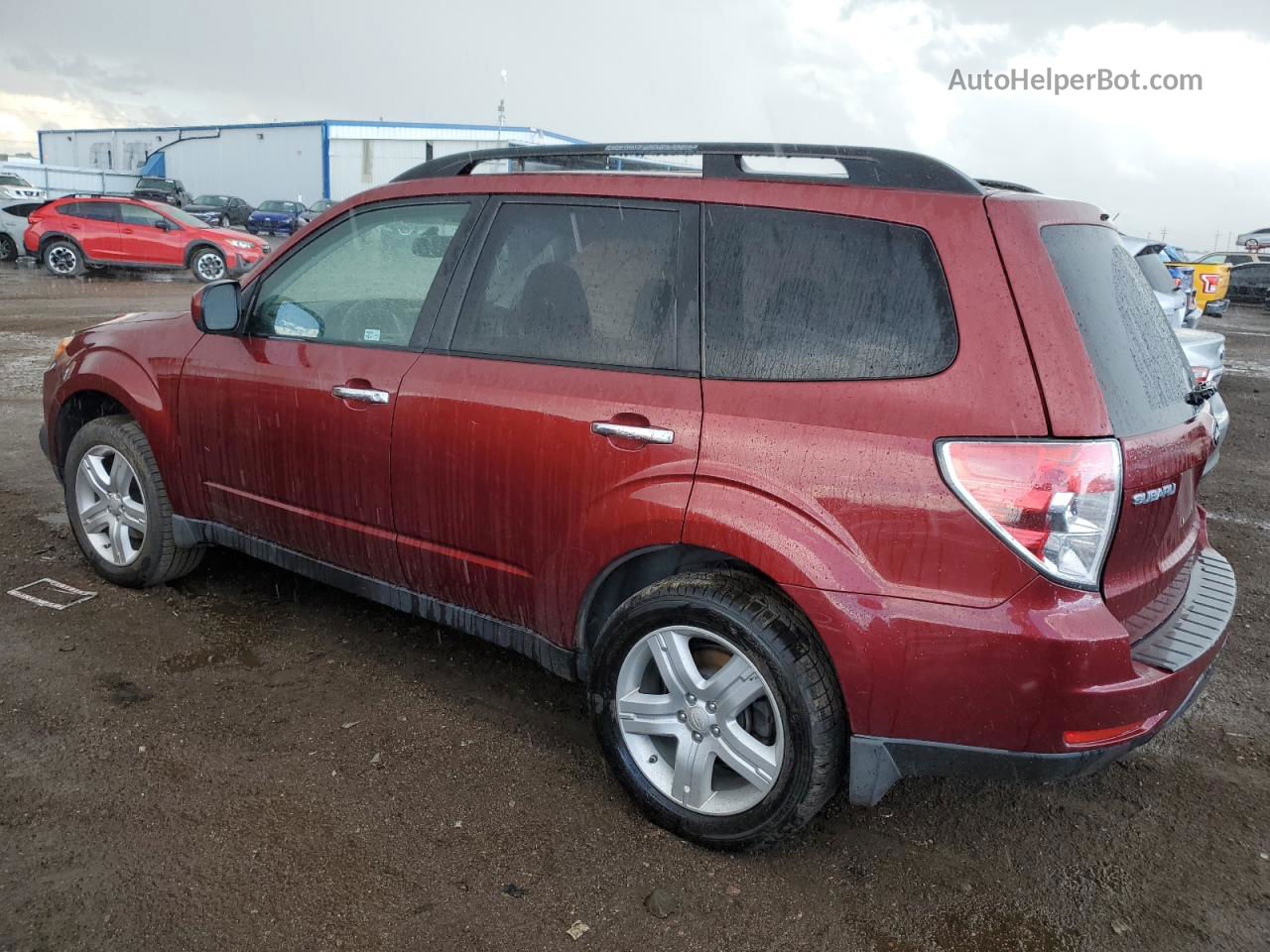 2009 Subaru Forester 2.5x Premium Red vin: JF2SH63629H752108